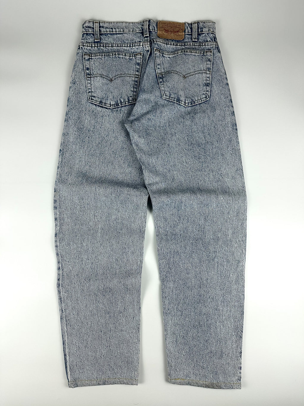 Vintage 90s 1990 Levi's 550 Made in USA Relaxed Fit Acid Wash Denim Jeans (31x29)
