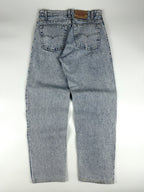 Vintage 90s 1990 Levi's 550 Made in USA Relaxed Fit Acid Wash Denim Jeans (31x29)