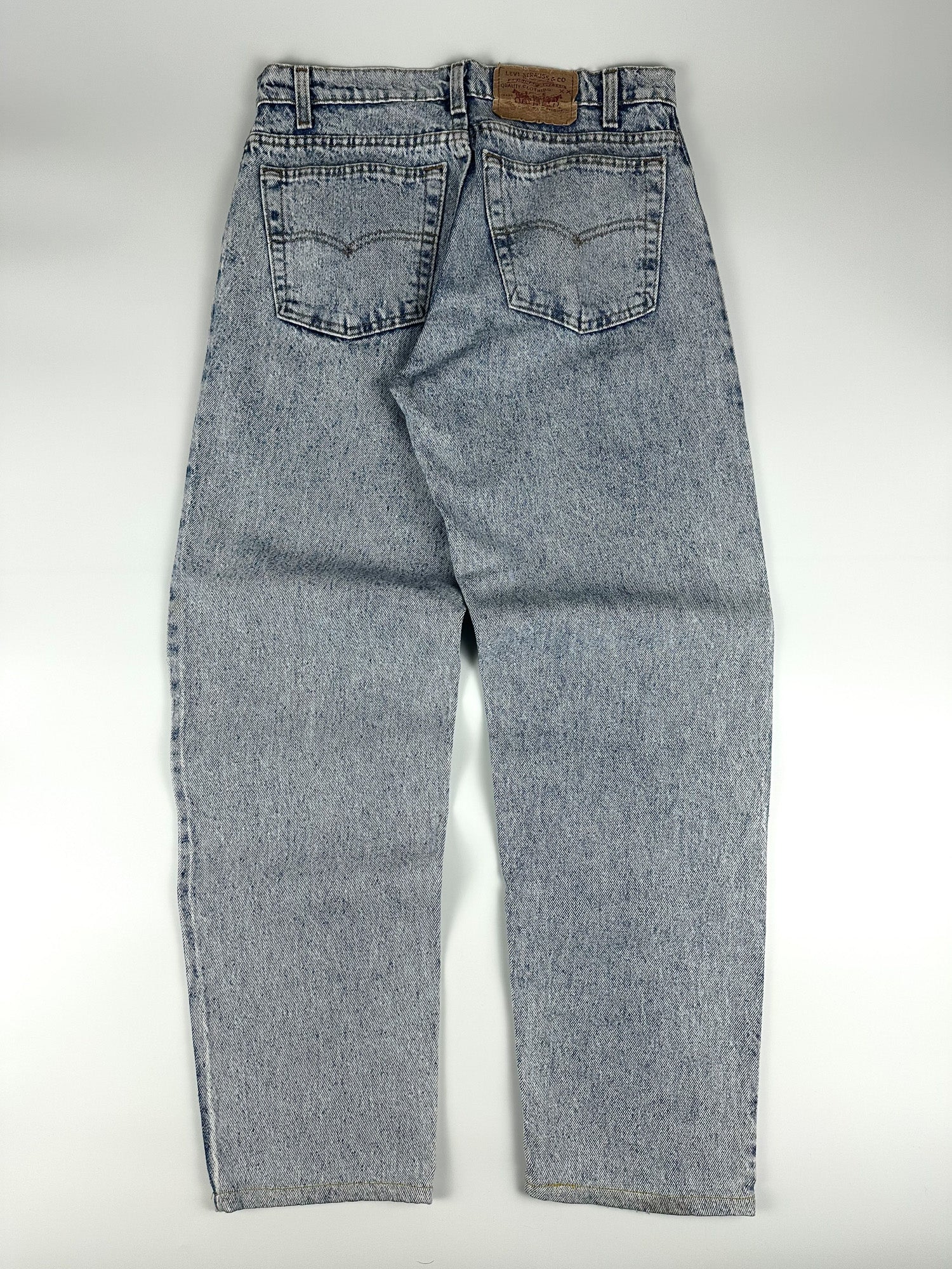 Vintage 90s 1990 Levi's 550 Made in USA Relaxed Fit Acid Wash Denim Jeans (31x29)