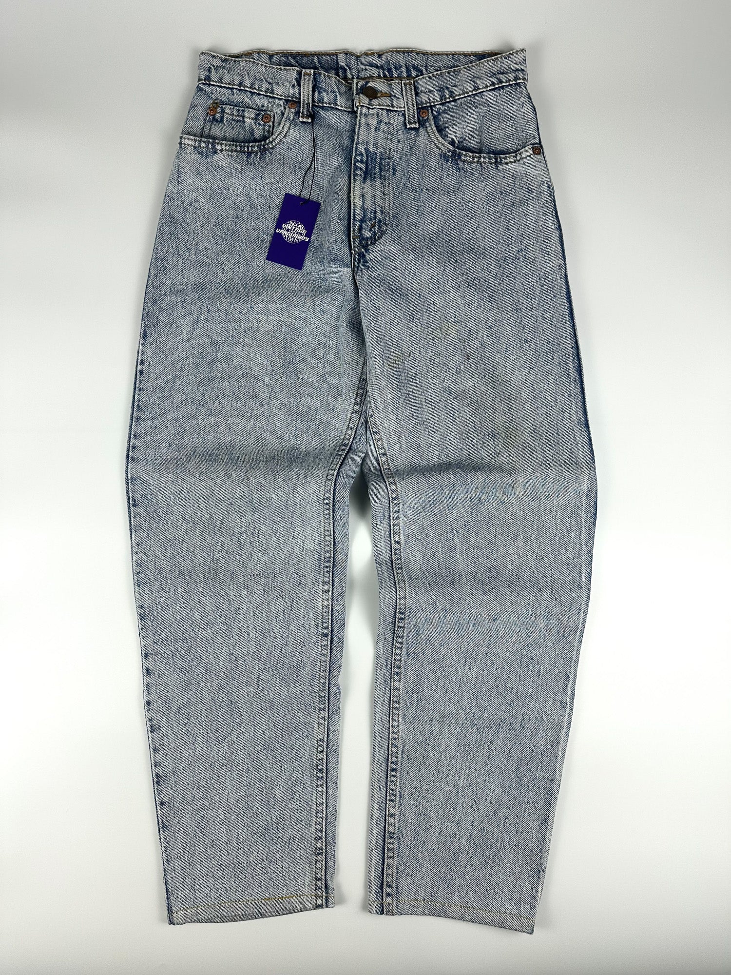 Vintage 90s 1990 Levi's 550 Made in USA Relaxed Fit Acid Wash Denim Jeans (31x29)