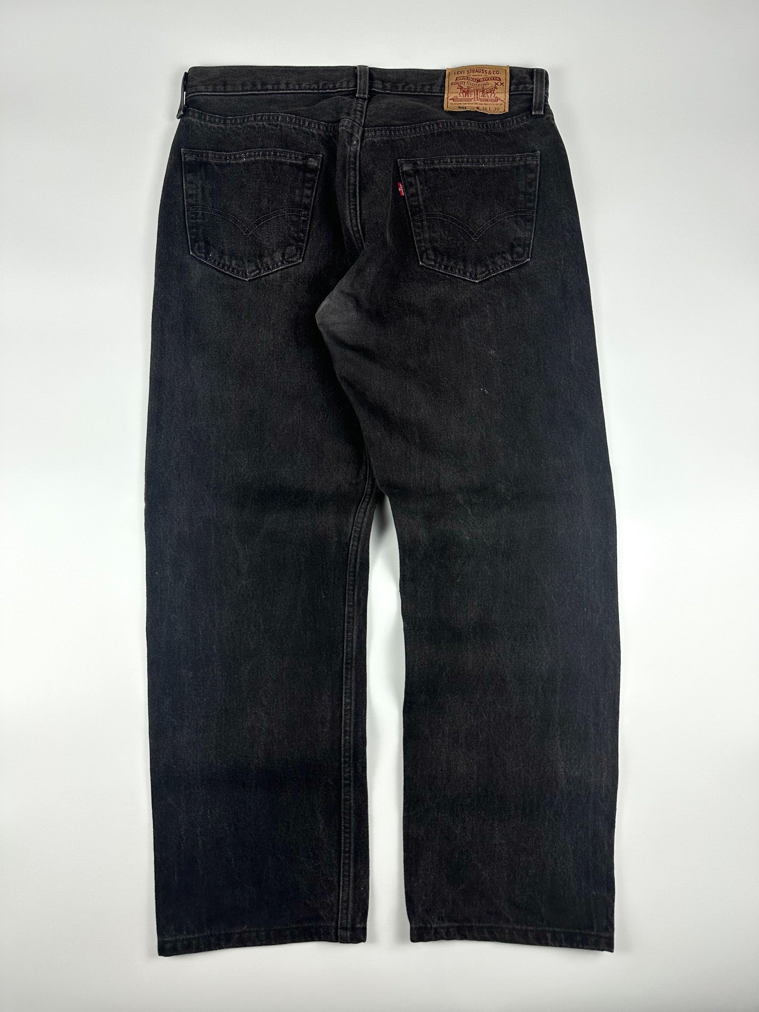 Vintage 90s 1995 Levi's 501 Made in USA Straight Fit 5-Pocket Denim Jeans (35x28)