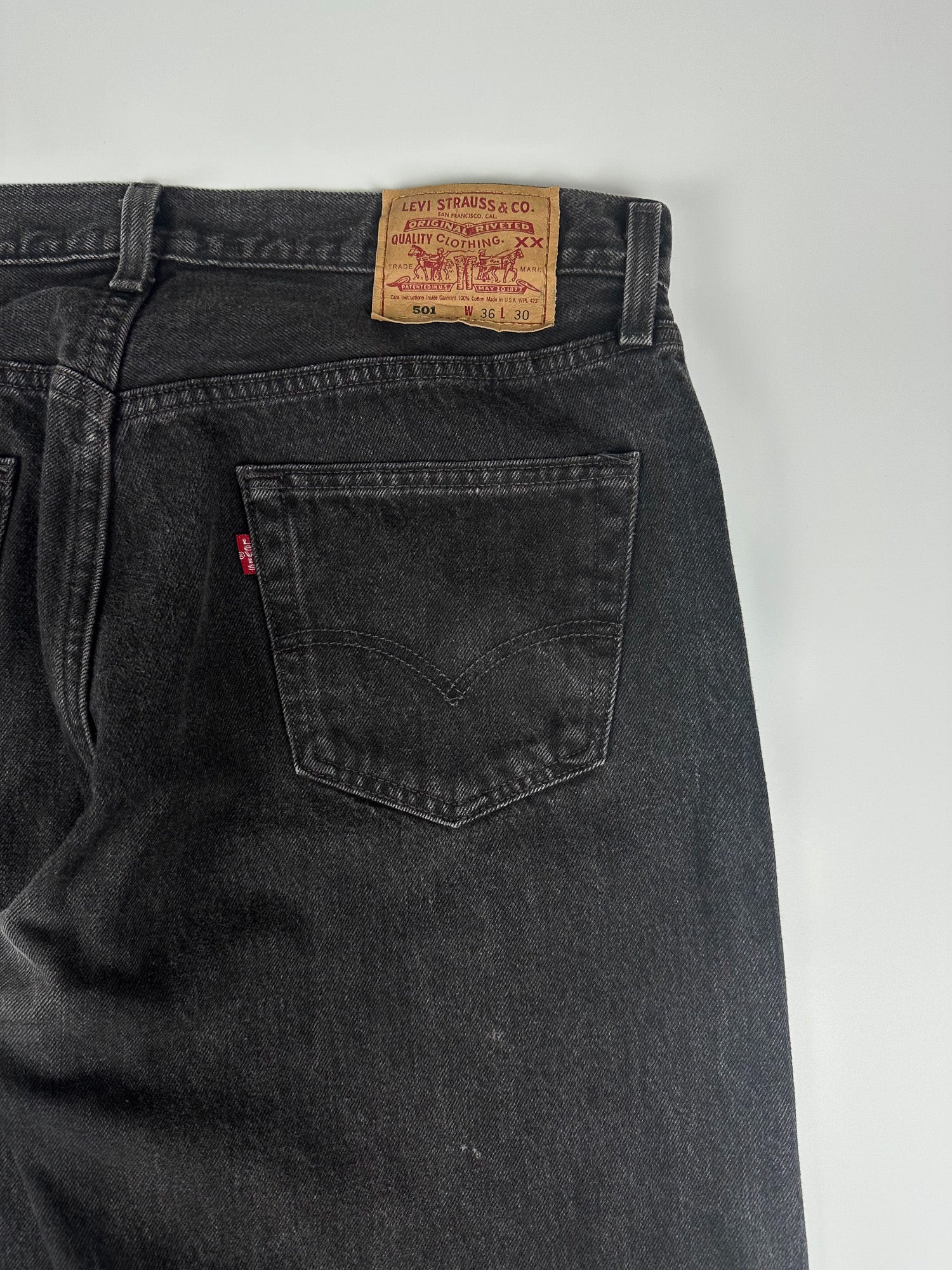 Vintage 90s 1995 Levi's 501 Made in USA Straight Fit 5-Pocket Denim Jeans (35x28)
