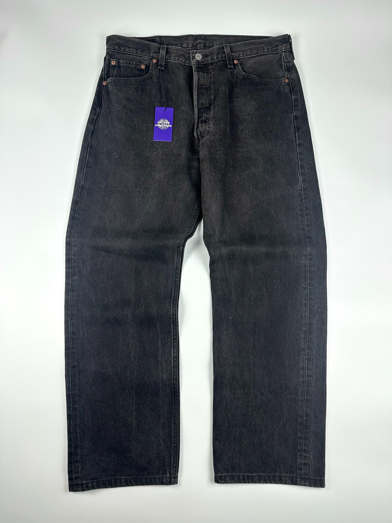 Vintage 90s 1995 Levi's 501 Made in USA Straight Fit 5-Pocket Denim Jeans (35x28)