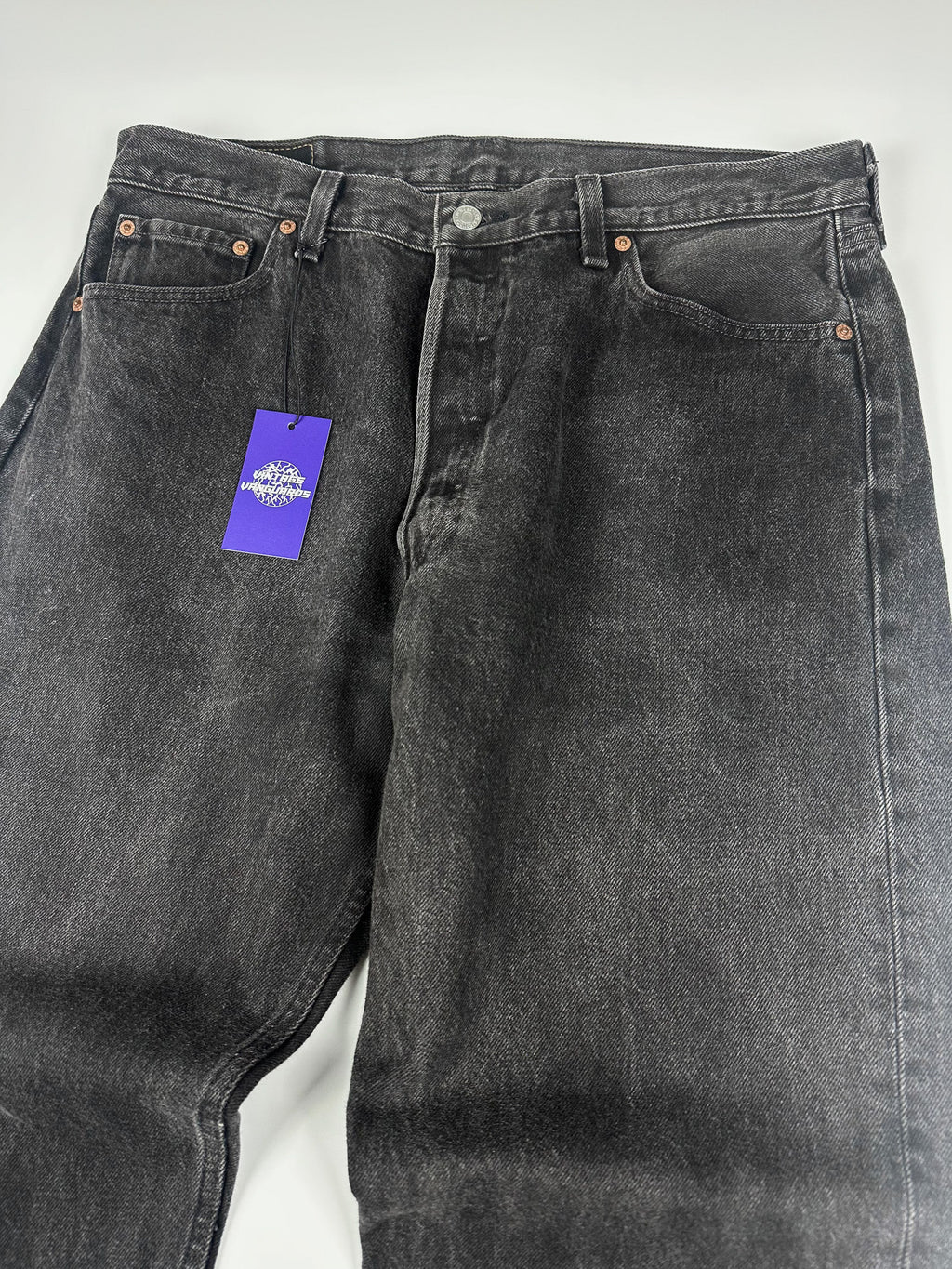 Vintage 90s 1995 Levi's 501 Made in USA Straight Fit 5-Pocket Denim Jeans (35x28)