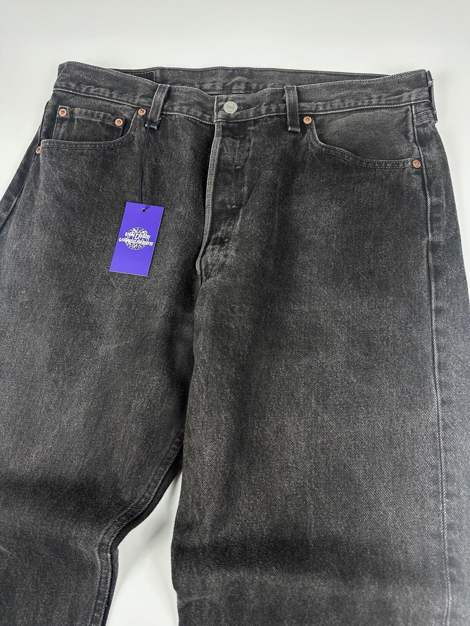 Vintage 90s 1995 Levi's 501 Made in USA Straight Fit 5-Pocket Denim Jeans (35x28)
