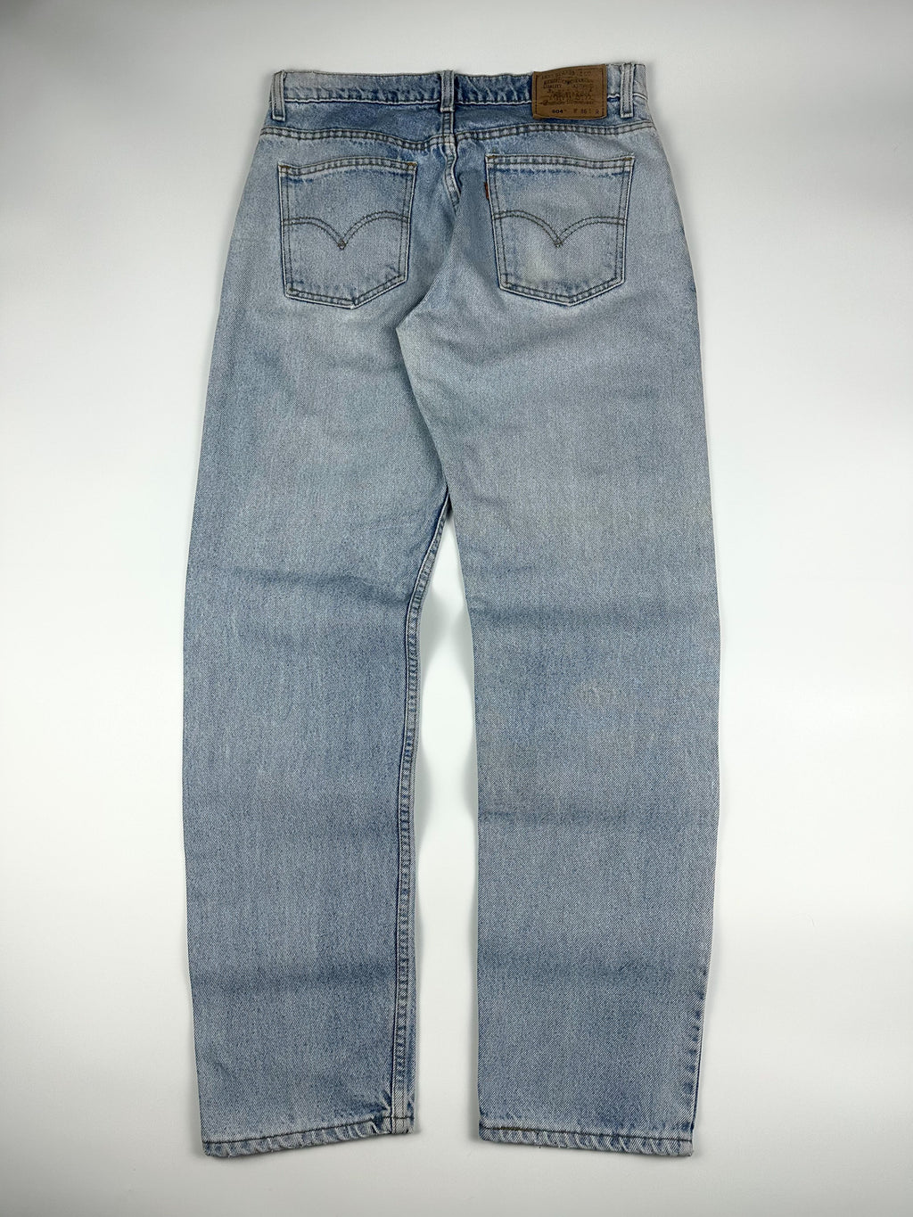 Vintage 90s 1998 Levi's 604 Orange Tab Made in Australia Straight Fit Denim Jeans (33x31)