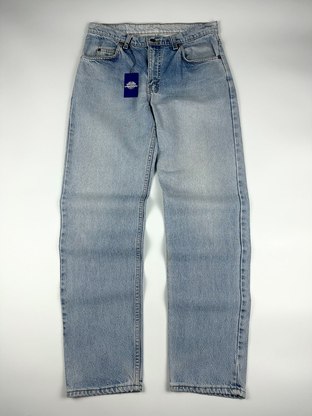 Vintage 90s 1998 Levi's 604 Orange Tab Made in Australia Straight Fit Denim Jeans (33x31)