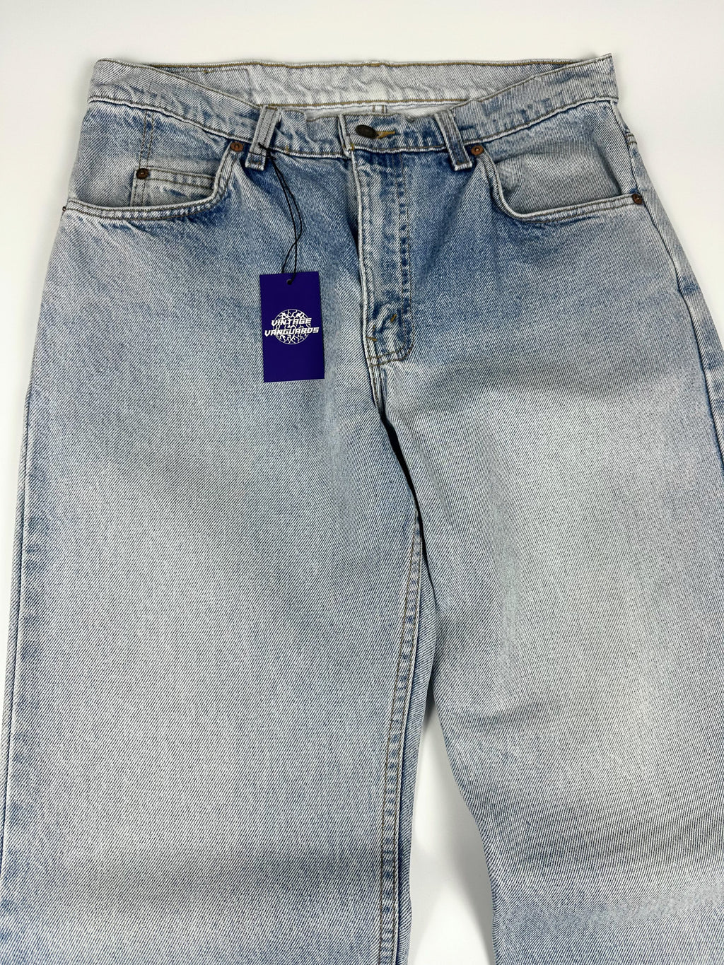 Vintage 90s 1998 Levi's 604 Orange Tab Made in Australia Straight Fit Denim Jeans (33x31)