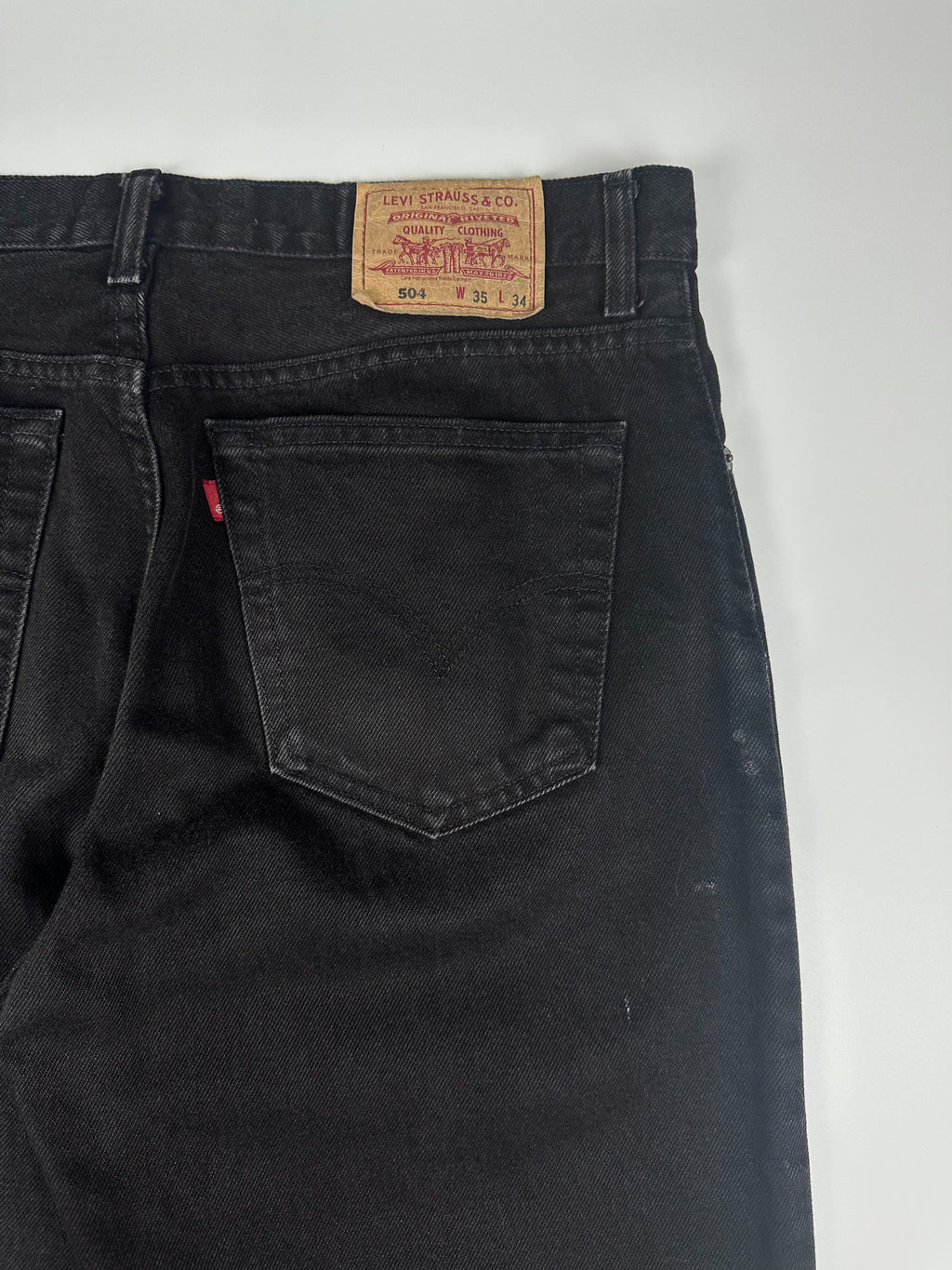 Vintage 00s 2001 Levi's 504 Made in Australia Regular Straight Fit Denim Jeans (35x30)