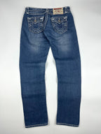 Vintage 00s True Religion Billy Super T Made in USA Low Rise Boot Cut Slim Jeans (32x29)