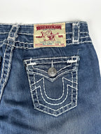 Vintage 00s True Religion Billy Super T Made in USA Low Rise Boot Cut Slim Jeans (32x29)