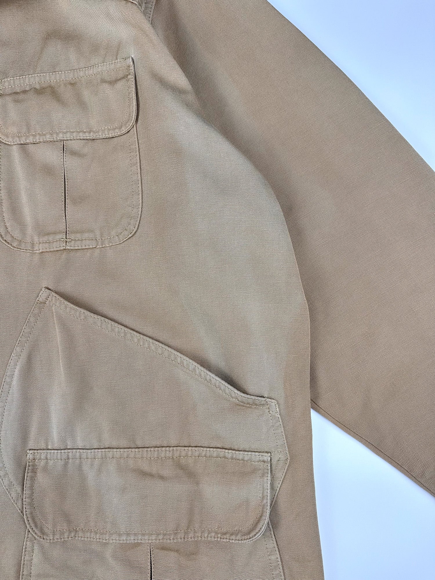 Vintage 90s Lee Riders Sanforized Duck Canvas Barn Field Workwear Utility Chore Jacket (XL)