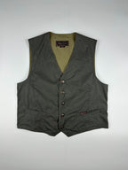 Vintage 90s Marlboro Classics Country & Outdoors Buckle Back Waistcoat Vest (M)