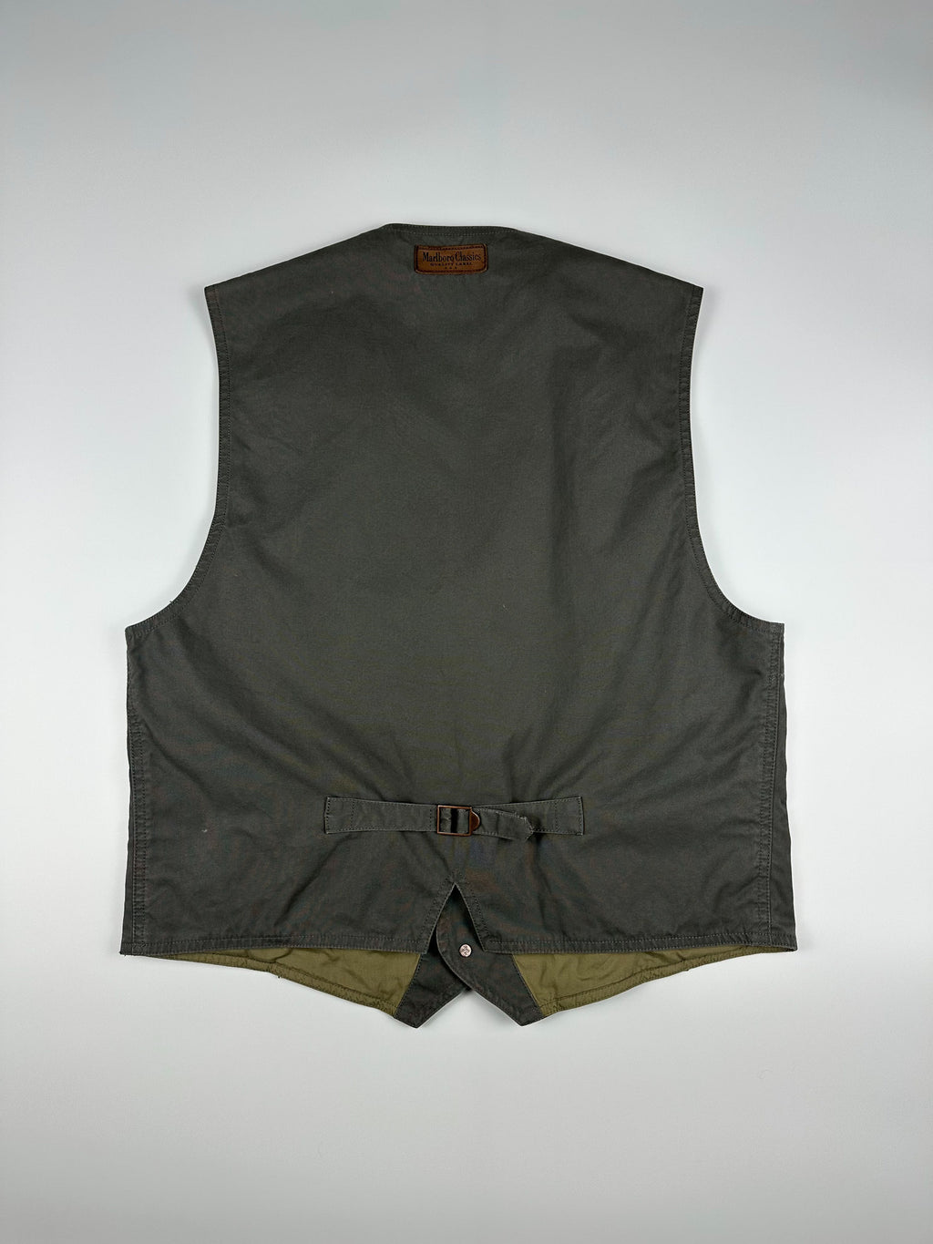 Vintage 90s Marlboro Classics Country & Outdoors Buckle Back Waistcoat Vest (M)