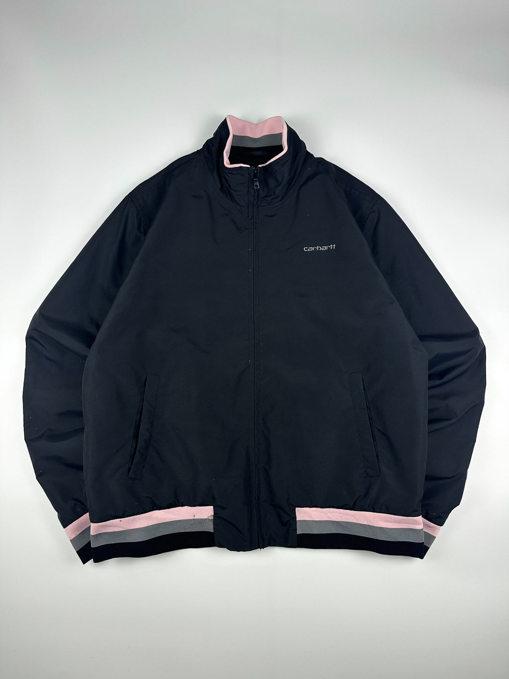 Vintage 00s 2005 Carhartt WIP Heavyweight Embroidered Fleece Lined Bomber Jacket (L)