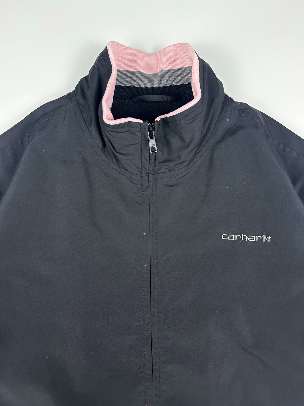 Vintage 00s 2005 Carhartt WIP Heavyweight Embroidered Fleece Lined Bomber Jacket (L)
