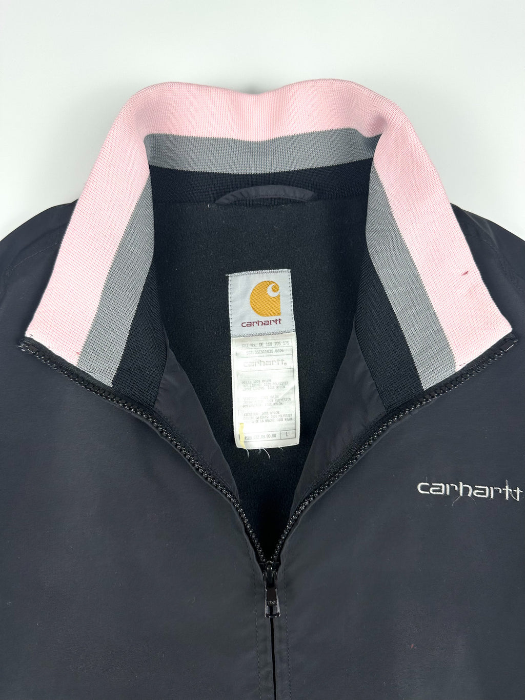 Vintage 00s 2005 Carhartt WIP Heavyweight Embroidered Fleece Lined Bomber Jacket (L)
