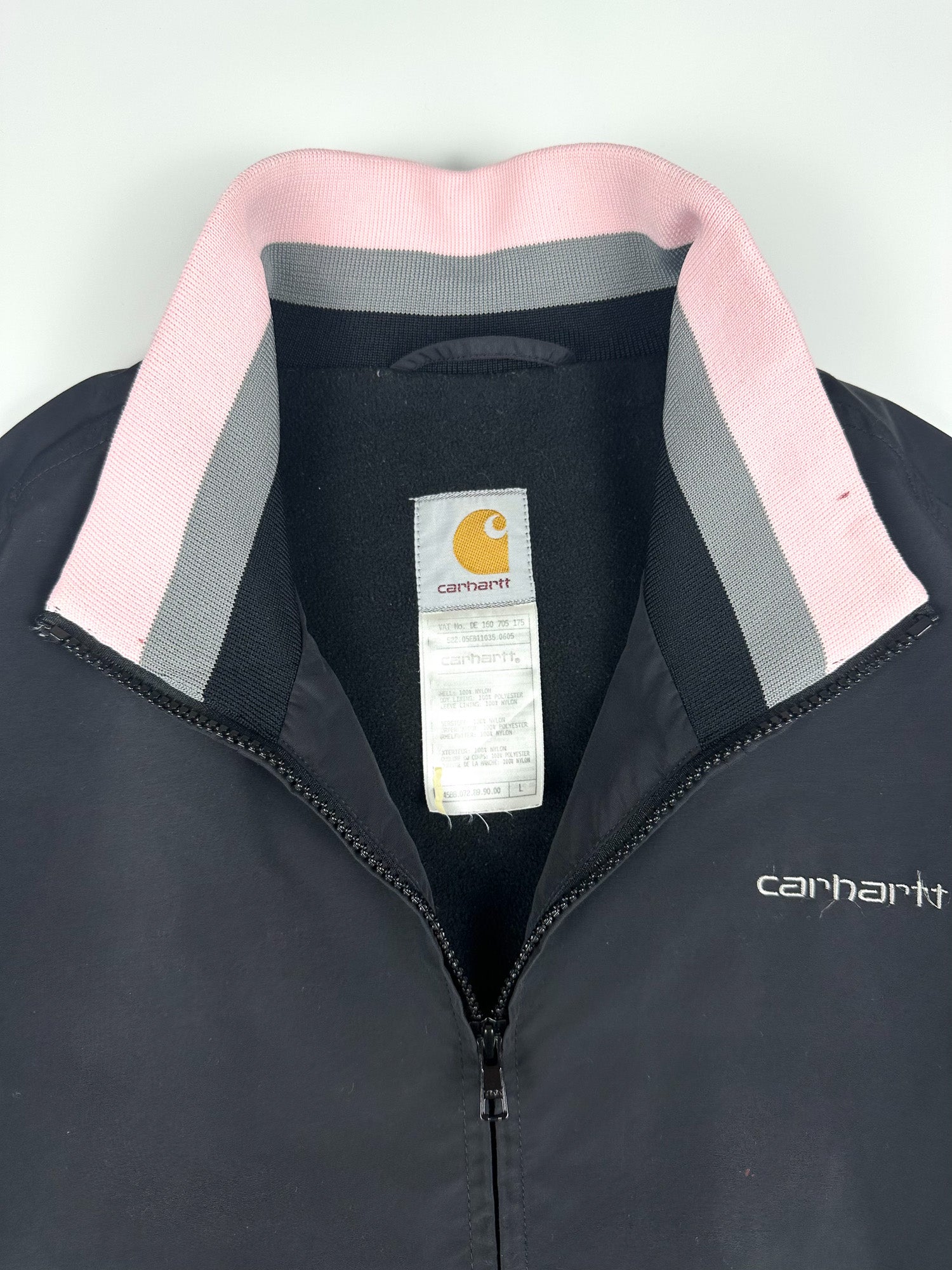 Vintage 00s 2005 Carhartt WIP Heavyweight Embroidered Fleece Lined Bomber Jacket (L)