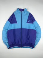 Vintage 80s Nike Embroidered Club Logo Colour Block Windbreaker Track Jacket (M)