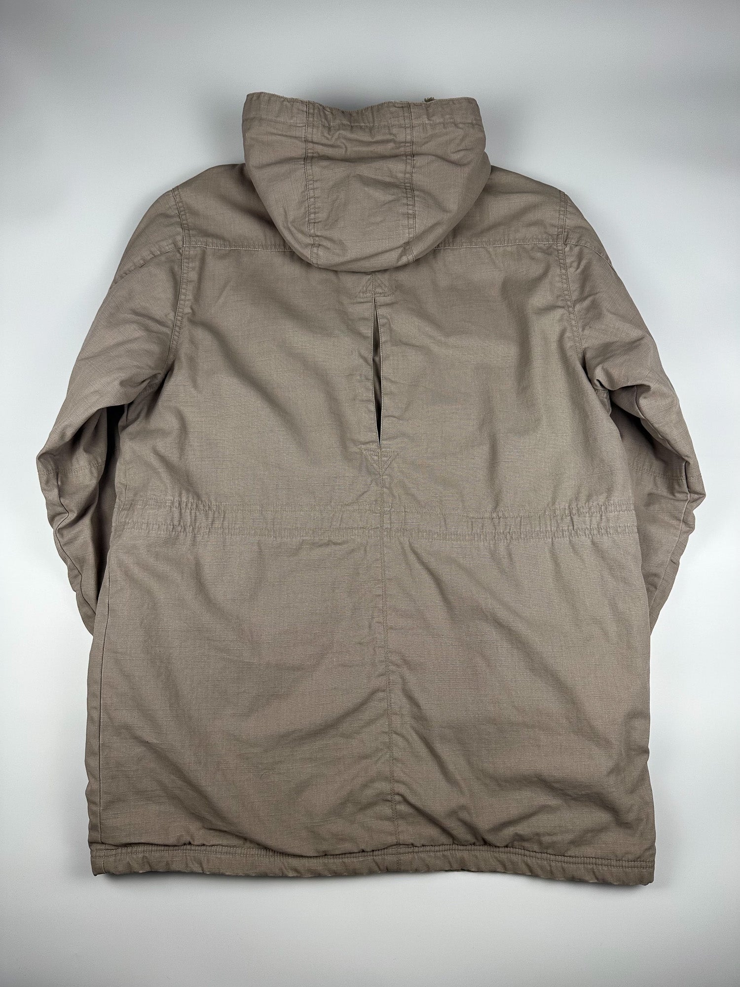 Vintage 00s Nike Heavyweight Sherpa Lined Embroidered Logo Hooded Parka Jacket (XL)