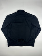 Vintage 00s Nike Embroidered Club Logo Snap Button Sleeve Piped Bomber Jacket (L)