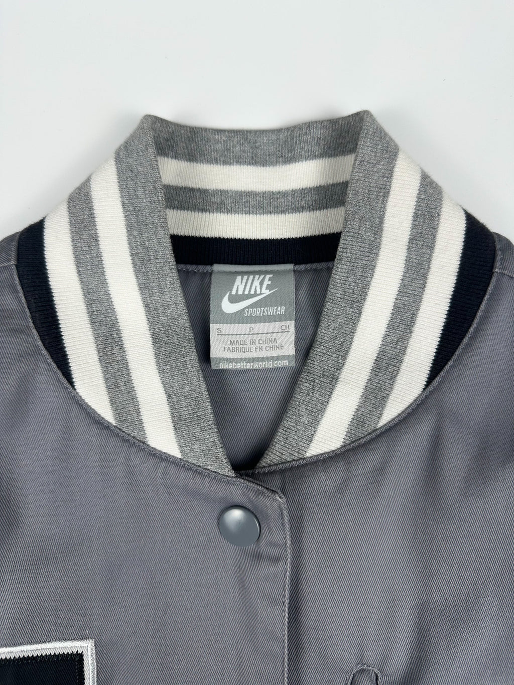 Vintage 00s Nike Force Uptowns 1989 Varsity Bomber Jacket (S)