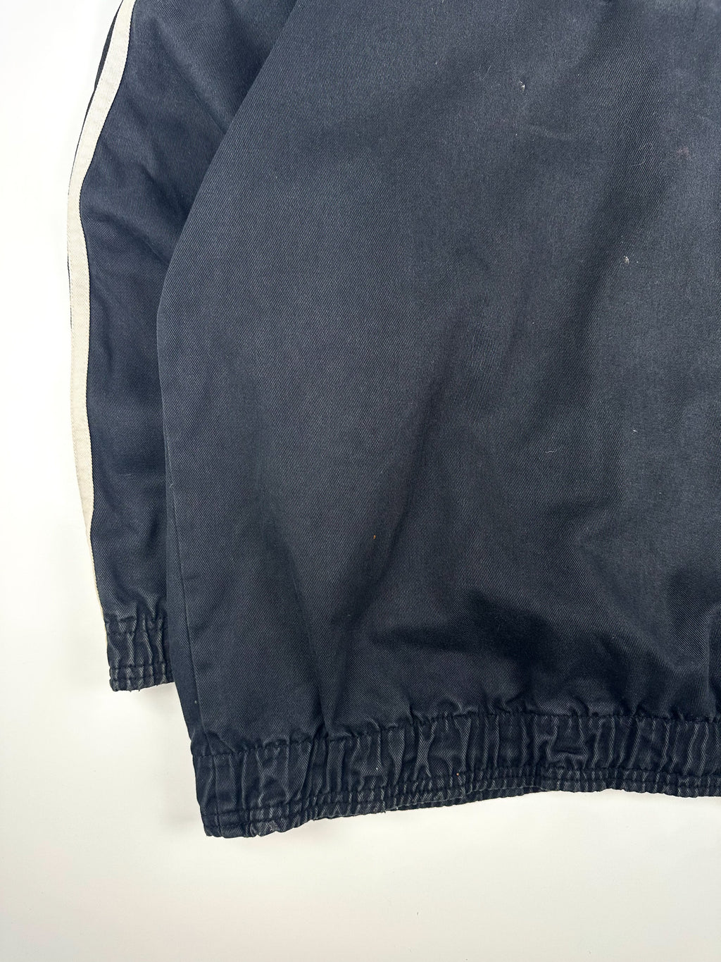 Vintage 90s Adidas Football Soccer Jersey Collar Training Drill Pullover Top (M)