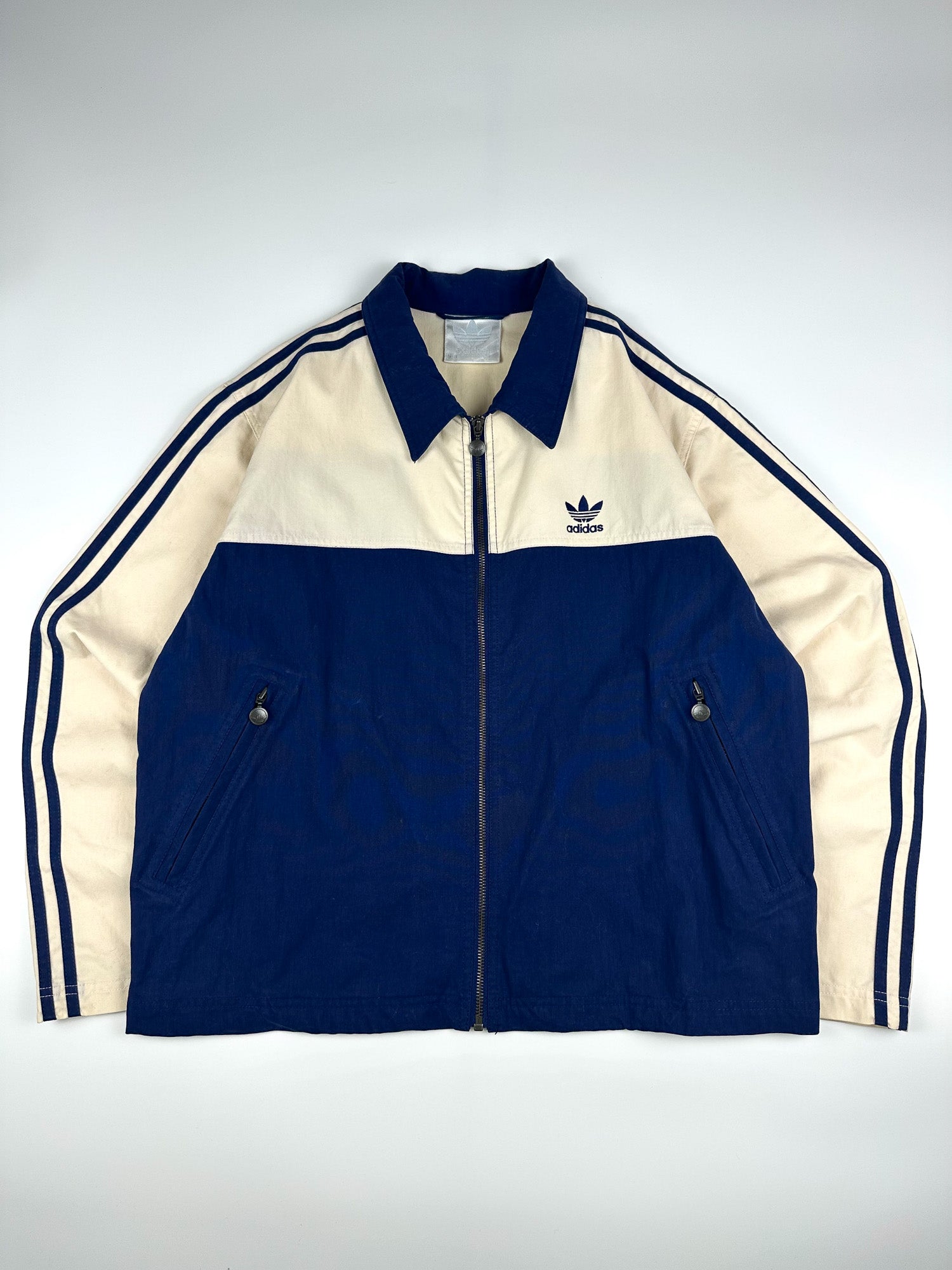 Vintage 90s Adidas Colour Block Utility Harrington Jacket (M)