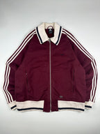 Vintage 00s 2003 Adidas Heavyweight Canvas Embroidered Spellout Track Jacket (XL)