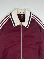 Vintage 00s 2003 Adidas Heavyweight Canvas Embroidered Spellout Track Jacket (XL)