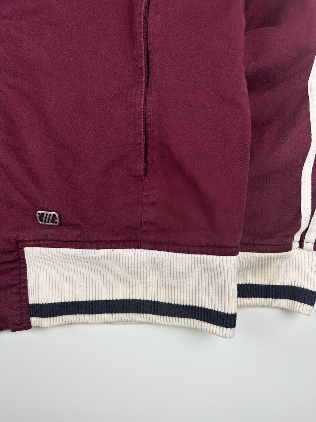 Vintage 00s 2003 Adidas Heavyweight Canvas Embroidered Spellout Track Jacket (XL)
