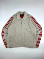 Vintage 00s 2003 Adidas 3 Stripe Embroidered Logo Utility Harrington Jacket (S)
