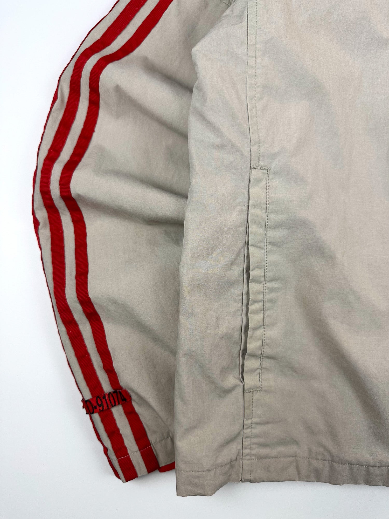 Vintage 00s 2003 Adidas 3 Stripe Embroidered Logo Utility Harrington Jacket (S)