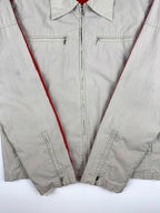 Vintage 00s 2003 Adidas 3 Stripe Embroidered Logo Utility Harrington Jacket (S)