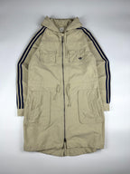 Vintage 00s 2004 Adidas Hooded Utility Trench Parka Windbreaker Jacket (L)