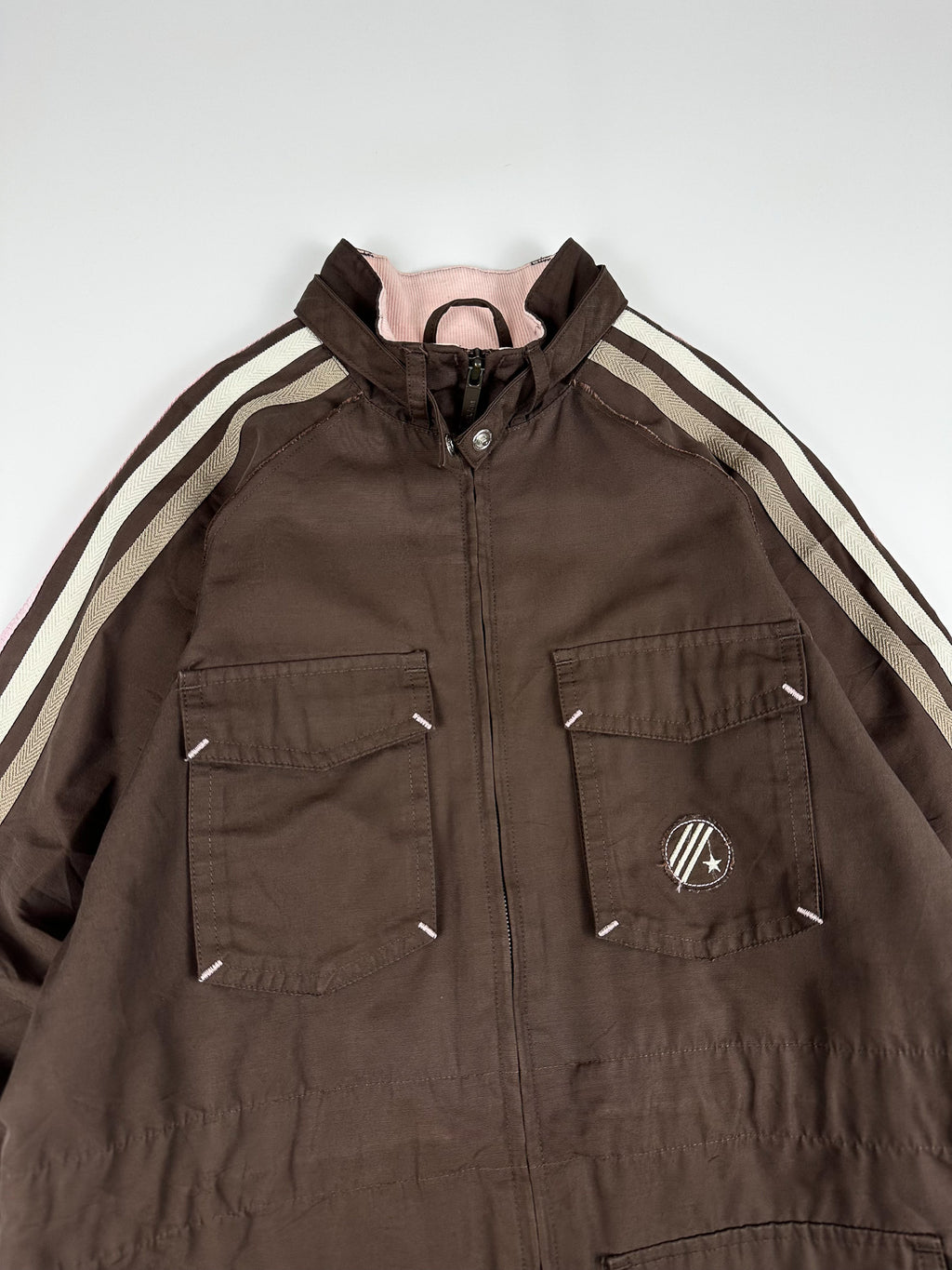 Vintage 00s 2006 Youth Girls Multi Pocket Utility Windbreaker Parka Jacket (M)