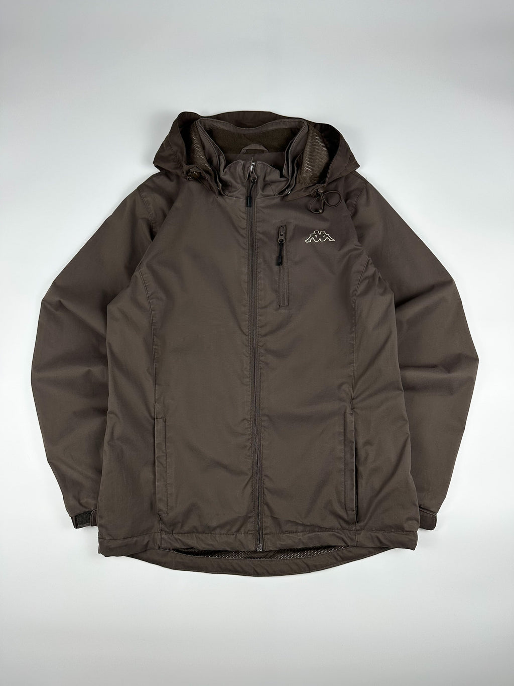 Vintage 00s Kappa Logo Hooded Windbreaker Track Jacket (M)