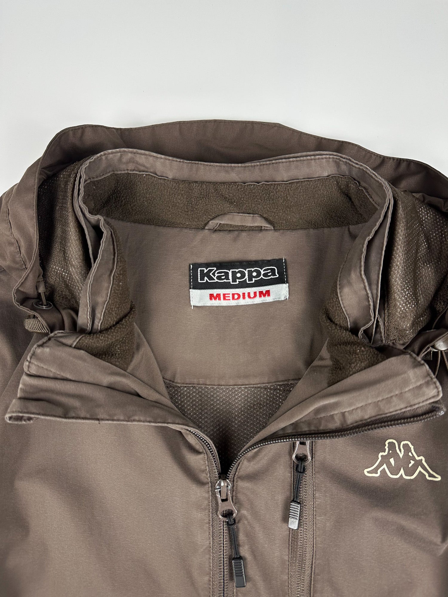 Vintage 00s Kappa Logo Hooded Windbreaker Track Jacket (M)