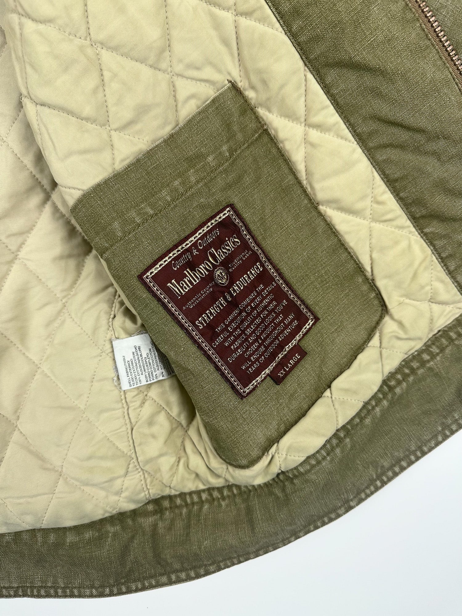 Vintage 90s Marlboro Classics Country & Outdoors Heavyweight Canvas Utility Workwear Jacket (XL)