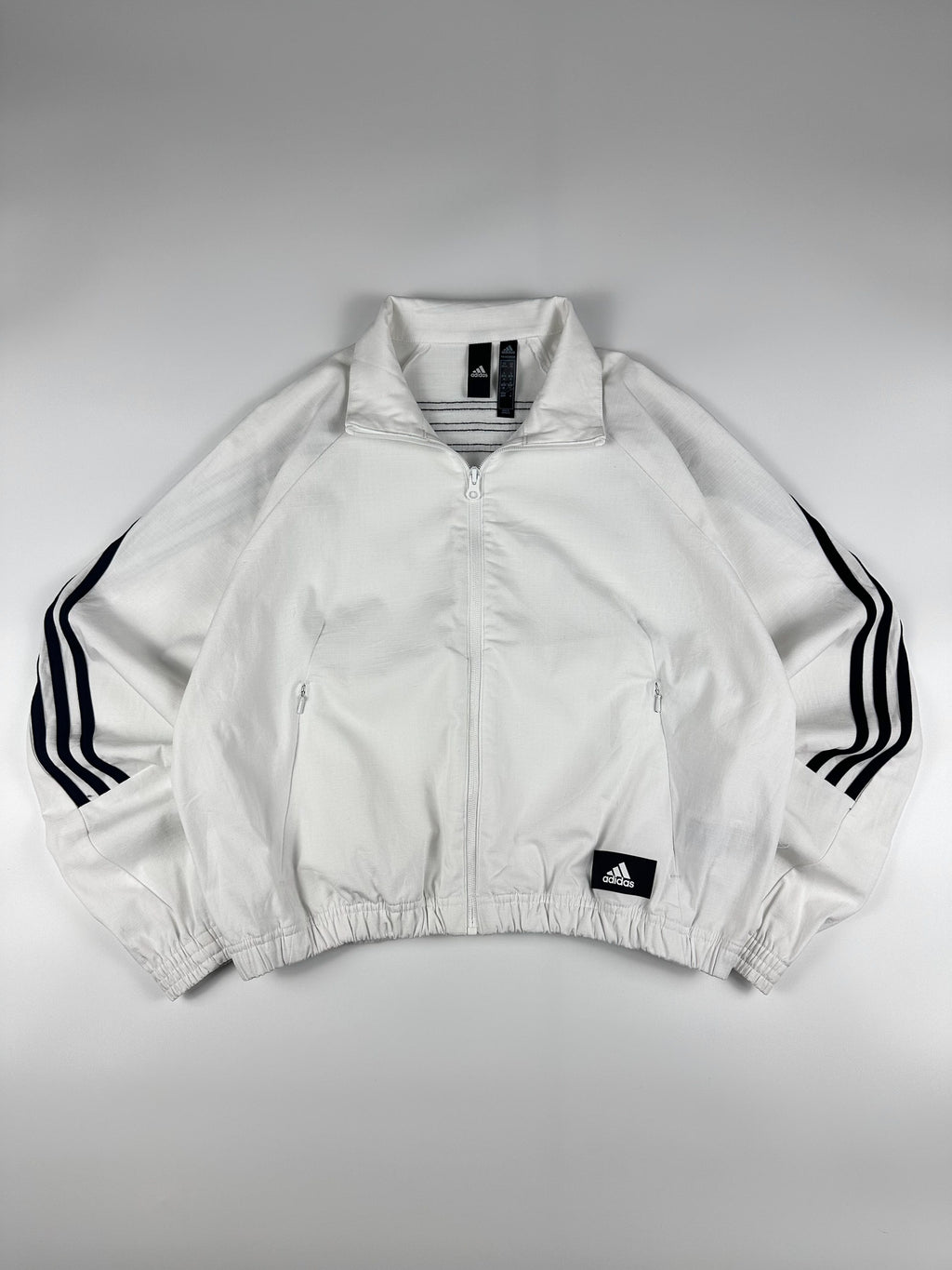 Preloved Adidas Primegreen 3 Stripe Wrap Around Track Jacket (XS)