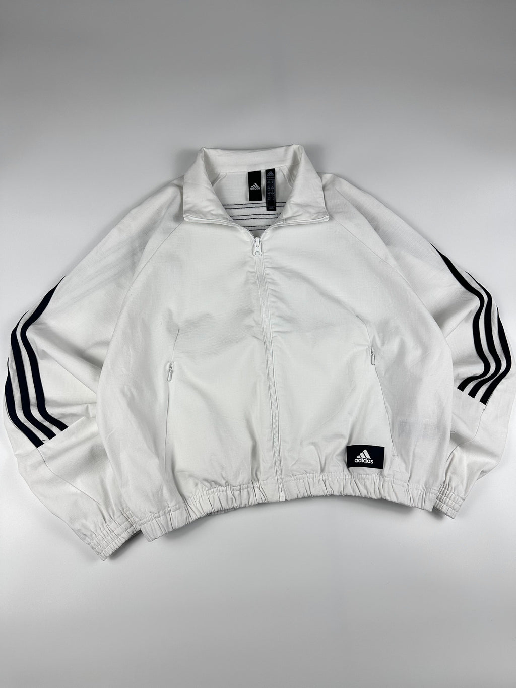 Preloved Adidas Primegreen 3 Stripe Wrap Around Track Jacket (XS)