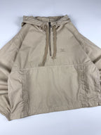 Preloved Adidas Embroidered Trefoil Logo Hooded Quarter Zip Jacket (S)