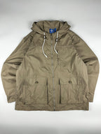 Preloved Adidas Fisherman Toggle Embroidered Logo Hooded Parka Jacket (XL)