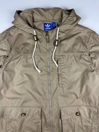Preloved Adidas Fisherman Toggle Embroidered Logo Hooded Parka Jacket (XL)