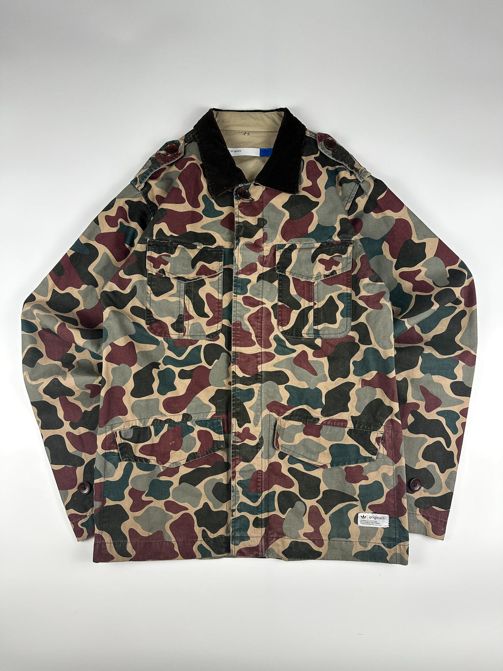 Preloved 2012 Adidas Originals Safari Camo Utility Field Military Jacket (S)