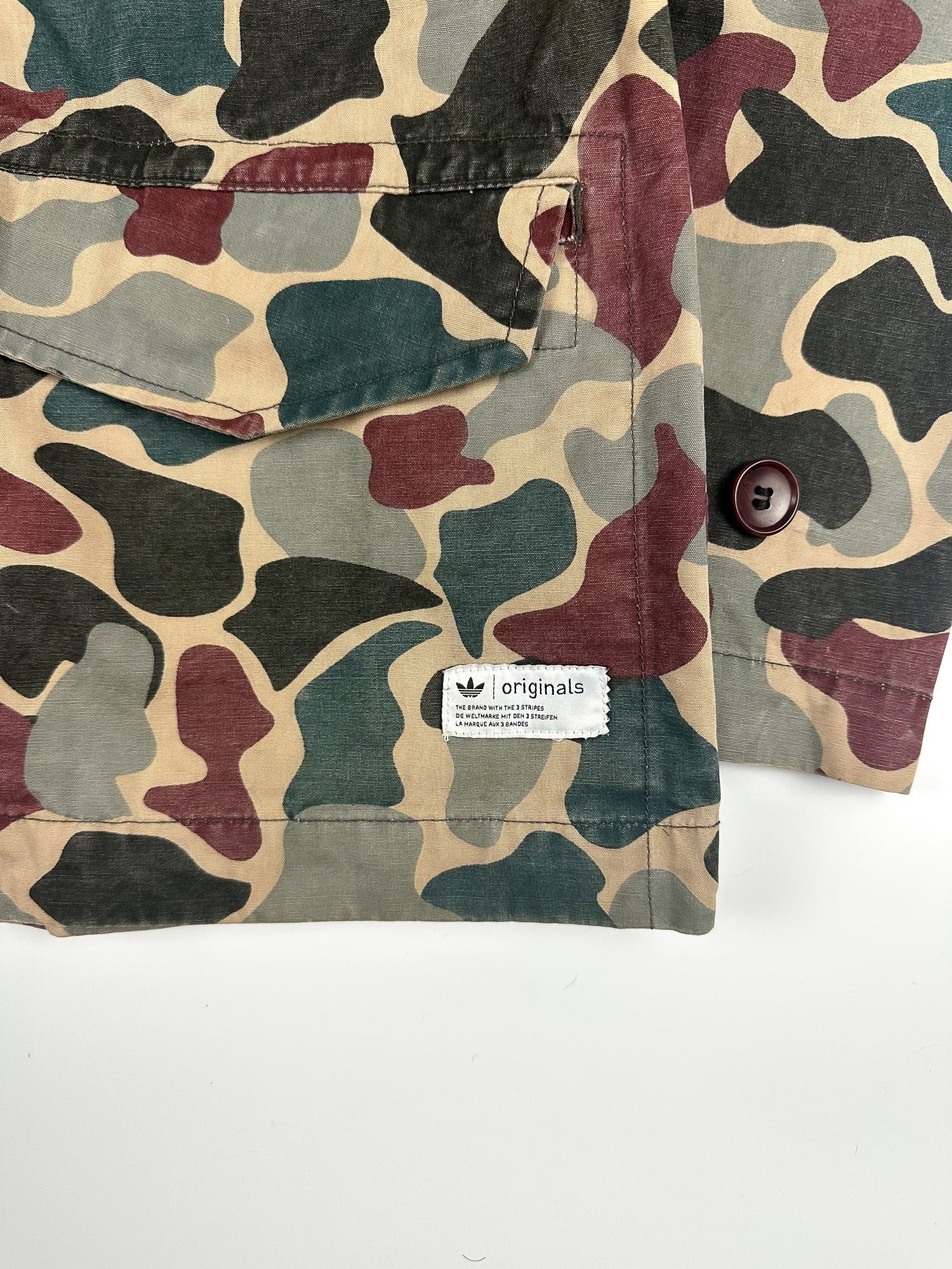 Preloved 2012 Adidas Originals Safari Camo Utility Field Military Jacket (S)