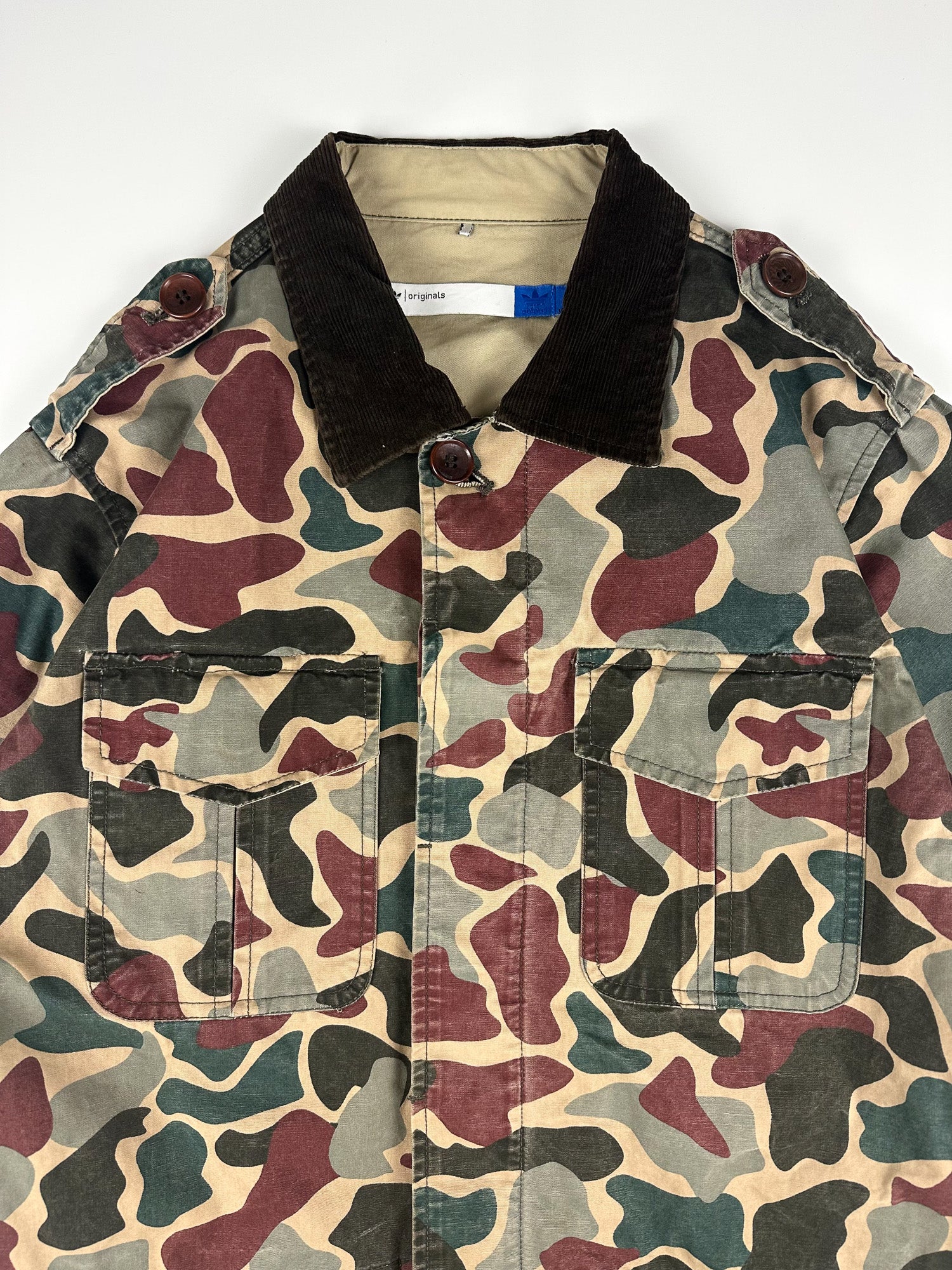 Preloved 2012 Adidas Originals Safari Camo Utility Field Military Jacket (S)