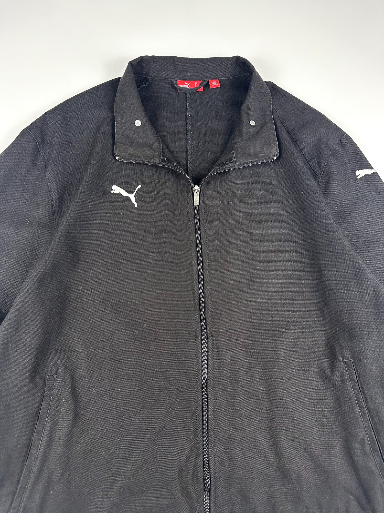 Preloved Puma Embroidered Logo Canvas Harrington Jacket (L)