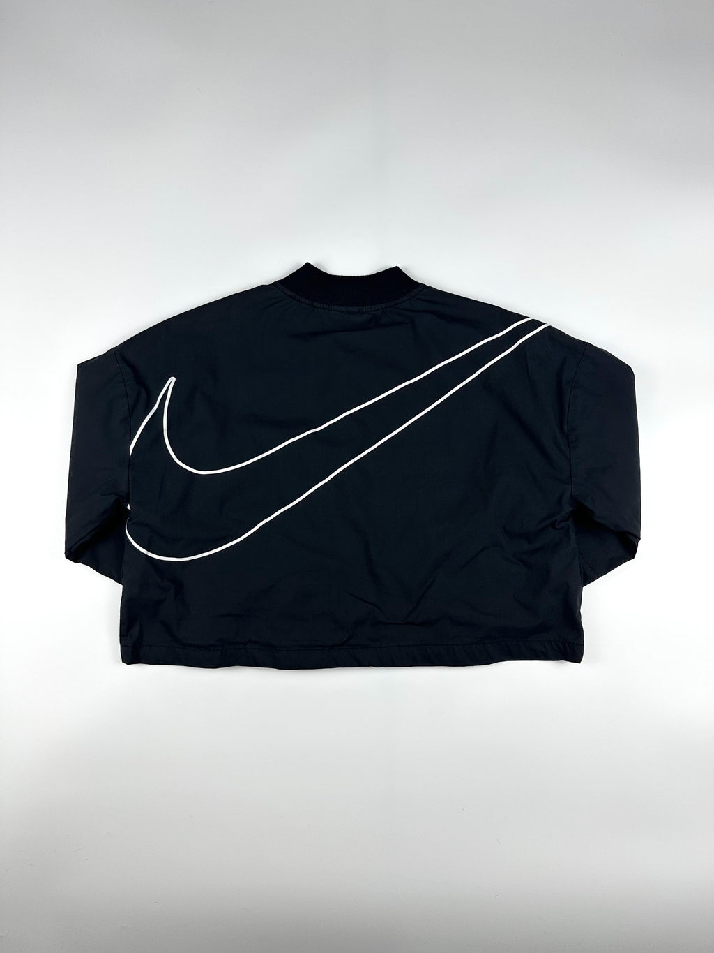 Preloved Nike Sportwear Big Swoosh Cropped Windbreaker Bomber Jacket (XL)
