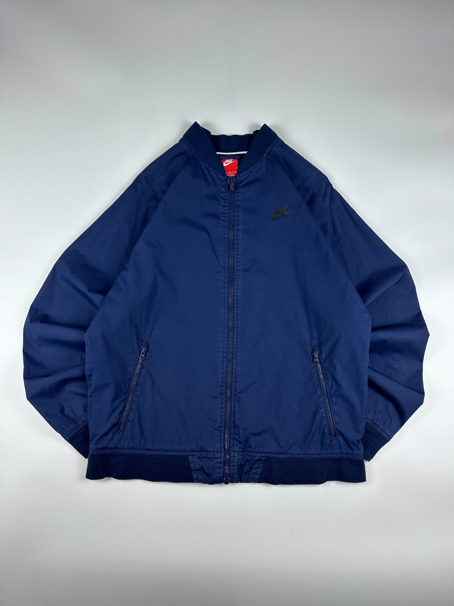 Preloved Nike Sportswear Club Logo Windbreaker Bomber Jacket (L)
